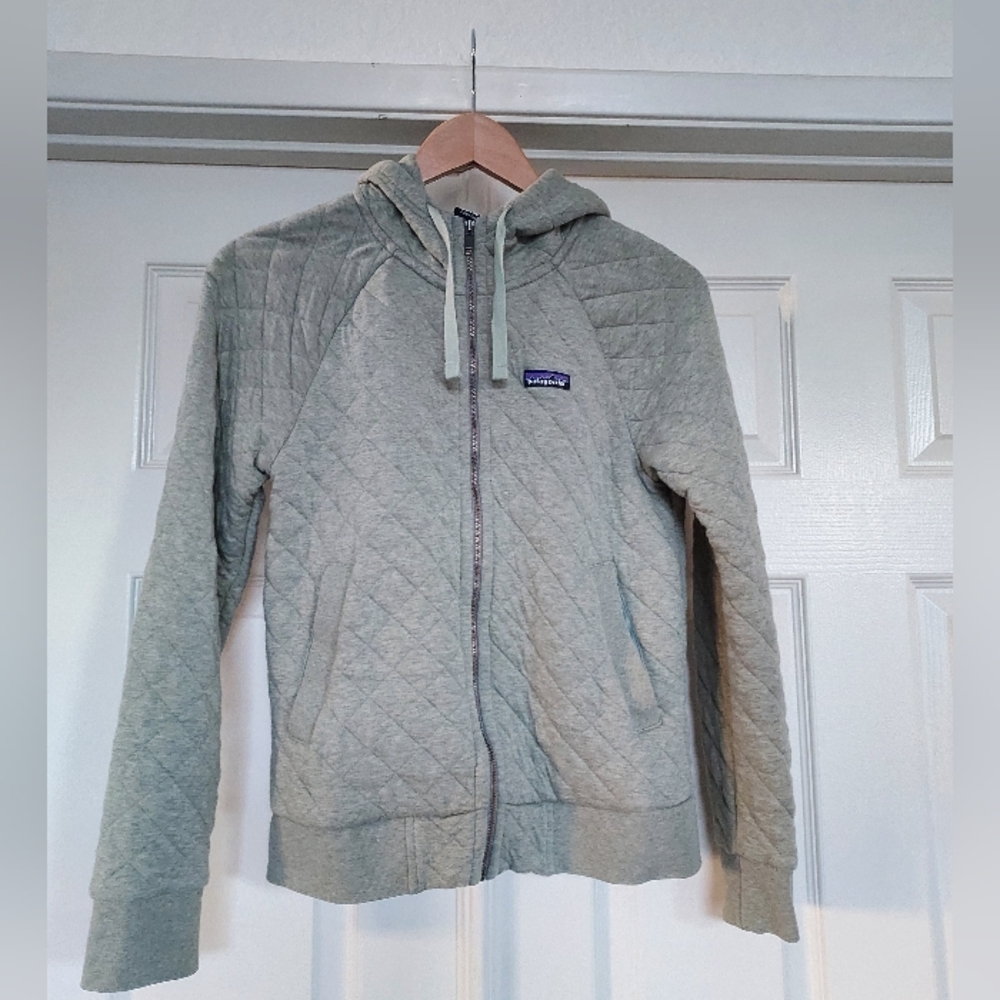 EUC Patagonia Cotton hoodie, sage, XS